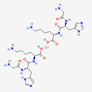 2D structure of GHK-Cu from PubChem